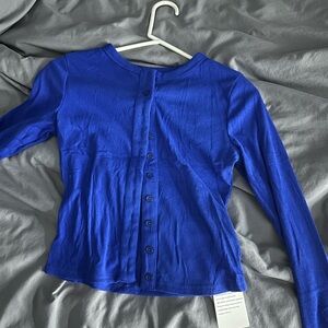 Amazon Royal Blue Women's Button Down Shirt